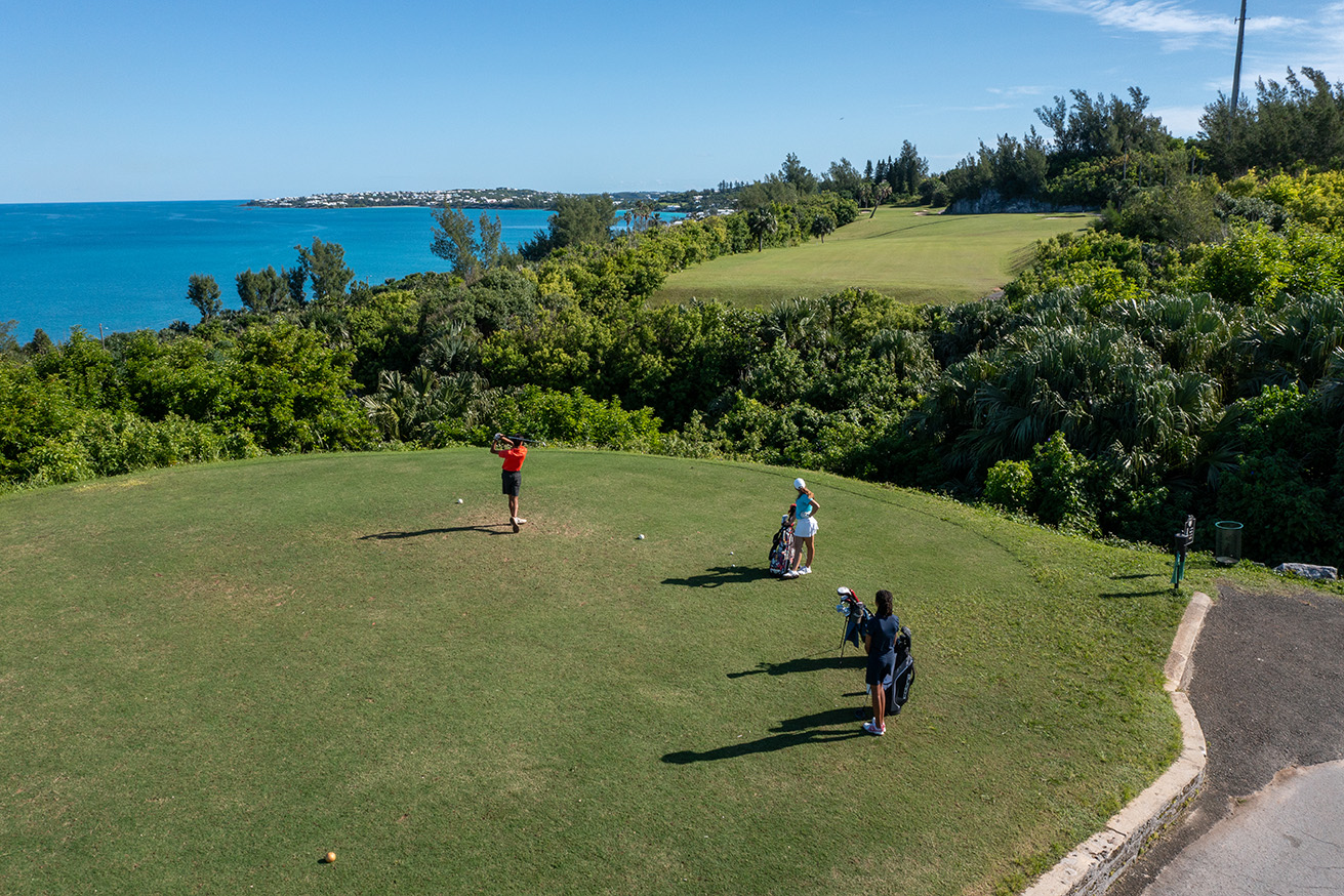 2 OV Teeing Off Aerial 2 OV Teeing Off Aerial